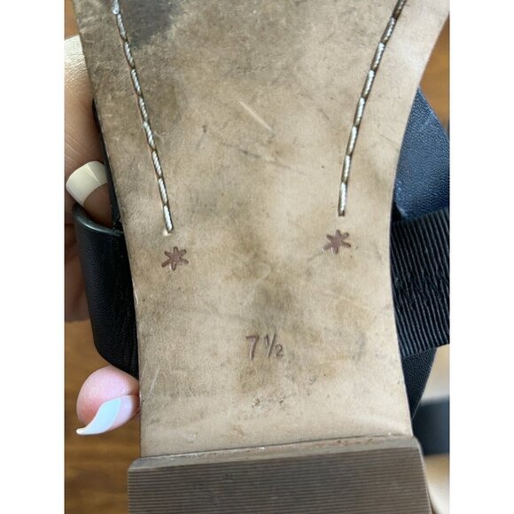 Splendid Colleen Gladiator Sandal Open Toe 2 Straps Ankle 7.5 M Leather Womens - Picture 6 of 9